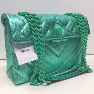 NWT Kurt Geiger London Green Kensington Shoulder Bag